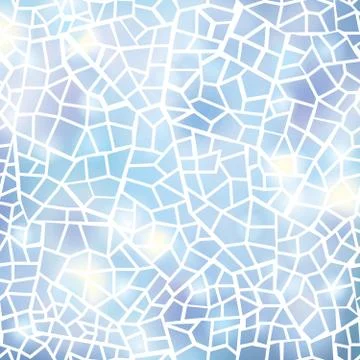 Abstract mosaic sheet seamless pattern. Geometric tile background Stock Illustration