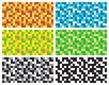 Abstract Mosaic texture seamless pattern, color decor set Abstract Mosaic ... Stock Photos