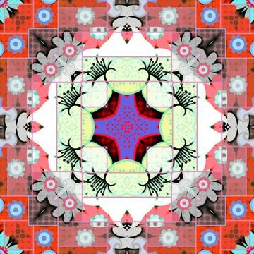 Abstract Mosaic Tile Stock-Illustration