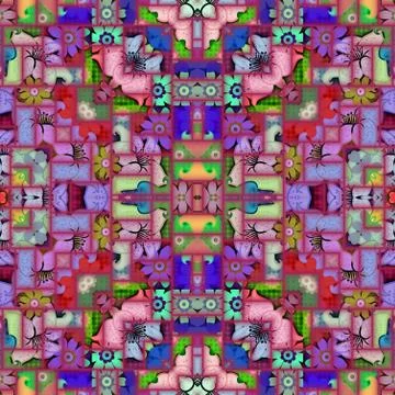 Abstract Mosaic Tile Stock-Illustration