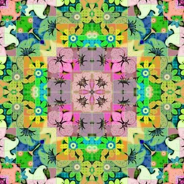 Abstract Mosaic Tile Stock-Illustration