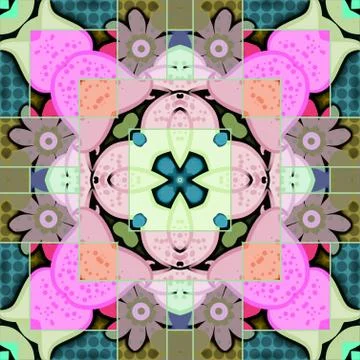 Abstract Mosaic Tile Stock-Illustration