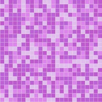 Abstract mosaic tile seamless pattern, pink texture for walls in bathroom Stock Illustration
