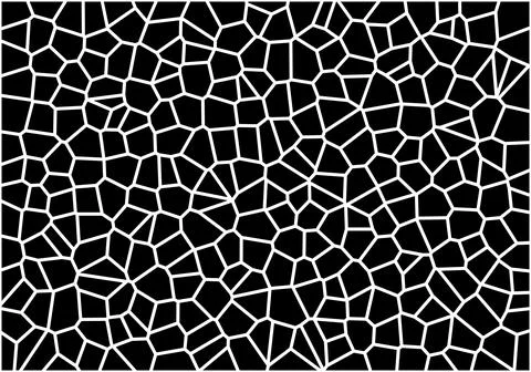 Abstract Mosaic Vector Pattern Background with Irregular Polygon Network in Stock Illustration