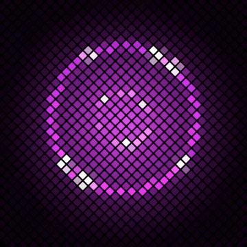 Abstract mosaic with violet background Stock Illustration