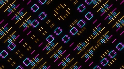 Abstract Mosaic VJ Loop Background Stock Footage 170878198