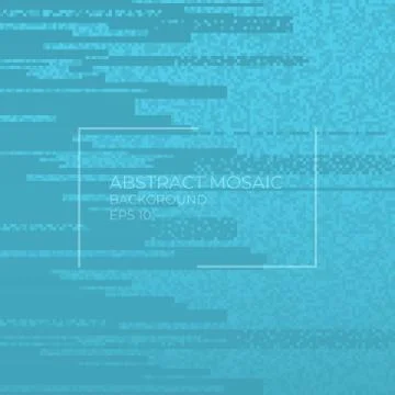 Abstract mosiac background modern pattern square shape complex blur design Stock Illustration