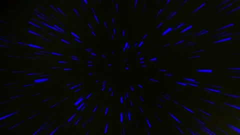 Abstract motion 4K background with dark blue light Stock Footage