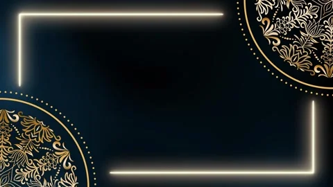 Abstract Motion Animation Starry Labyrinth Mandala Ramadan Background Stock Footage 327717610