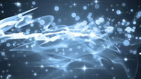 Abstract motion azure background with particles and stars. Stock-Footage 71650973