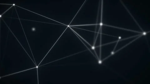 Abstract Motion Backgound Molecues 15 s Animation Loop with Depth v.2 Stock Footage 42140211