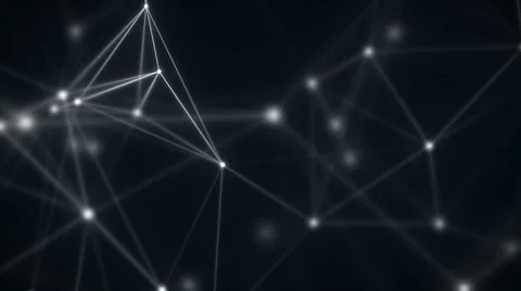 Abstract Motion Backgound Star Constelation 15 s Animation Loop with Depth v.3 Stock Footage 42140219