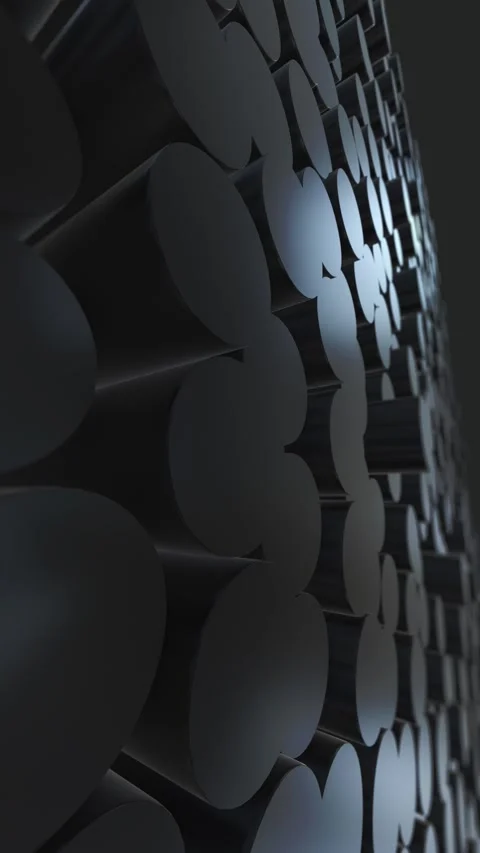 Abstract motion background 3d vertical Circles. Video stock 292806440