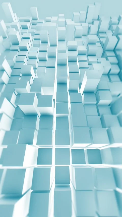 Abstract motion background 3d vertical Blocks. Stock Footage 292812531