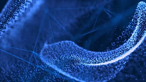 Abstract motion background animation shining particles stars sparks and magic du Stock Footage 230168495