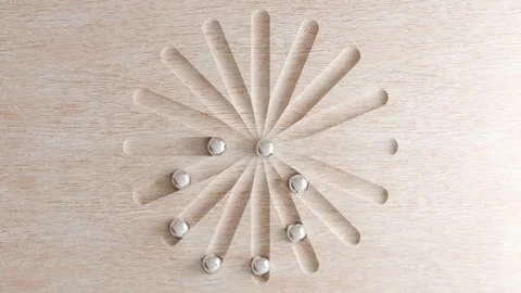 Abstract motion background with balls Stock Footage 269319472