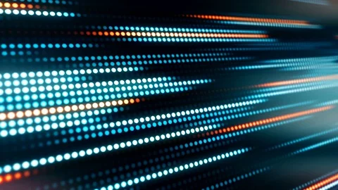 Abstract motion background, blue and orange light streaks. Stock Footage