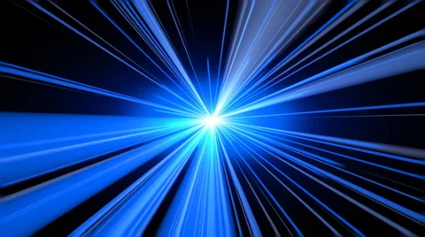 Abstract motion background, blue light streaks moving fast Stock Footage 46592441