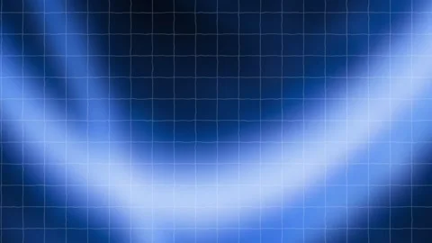 Abstract Motion Background Blue light waves flowing behind a thin white gri.. Vídeos de archivo 343770487