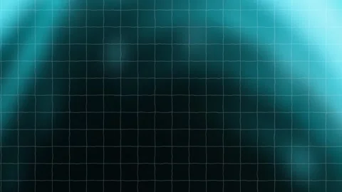 Abstract Motion Background Blue light waves flowing behind a black grid pat.. 库存影片 343770489