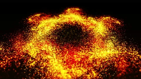 Abstract motion background bokeh particles effect 4K video Stock Footage 148039145