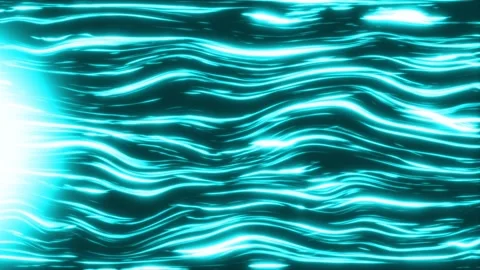 Abstract motion background. Bright turquoise waves Stock Footage 302275415