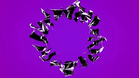 Abstract motion background circular warped ribbon purple Stock Footage 72226442