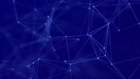 Abstract motion background of connected dots and lines. Stock-Footage 155345919