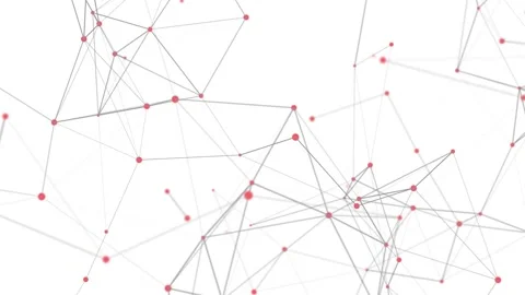 Abstract motion background of connected dots and lines. Stock Footage 155444922