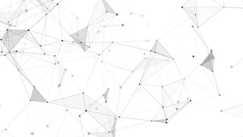 Abstract motion background of connected dots and lines. 3d rendering. Stock-Footage 157884444