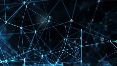 Abstract Motion Background - Digital Binary Data Networks Loop Stock Footage 73750620