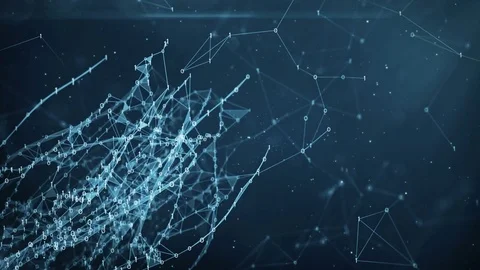Abstract Motion Background - Digital Binary Plexus Data Networks Stock Footage 82706506