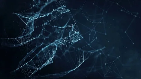Abstract Motion Background - Digital Binary Plexus Data Networks Stock Footage 82719839