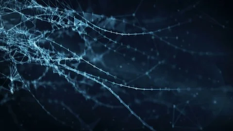 Abstract Motion Background - Digital Binary Plexus Data Networks Stock Footage 82720889