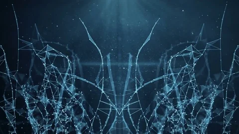 Abstract Motion Background - Digital Plexus Data Networks Stock Footage 82471552