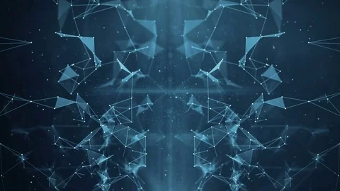 Abstract Motion Background - Digital Plexus Data Networks Stock Footage 82709470
