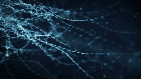Abstract Motion Background - Digital Random Digits Plexus Data Networks Stock Footage 82708088