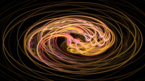 Abstract motion background, energy waves and lightning, seamless loop able. Stock Footage