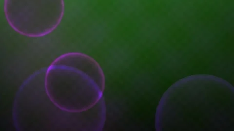 Abstract Motion Background Featuring Floating Glowing Neon Bubbles and Soft.. Stock Footage 340520967