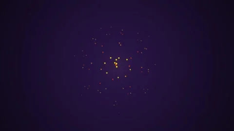 Abstract Motion Background Featuring Glowing Floating Particles in Purple Stock Footage 340348316
