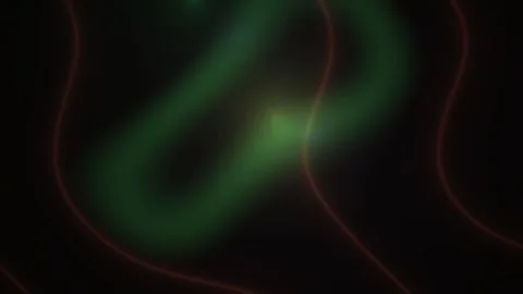 Abstract Motion Background Featuring Glowing Green Light Waves and Dark Flu.. Stock Footage 340521458