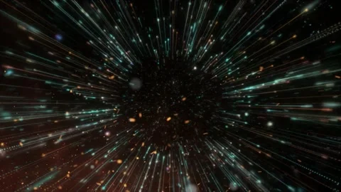 Abstract motion background featuring glowing light streaks moving rapidly Stock Footage 346362586