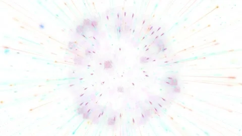 Abstract motion background featuring golden light particles exploding outward Video stock 346358769
