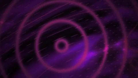 Abstract Motion Background Featuring Pulsing Neon Pink Concentric Circles a.. Stock Footage 341799504