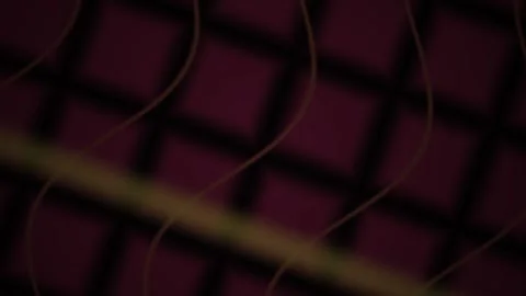 Abstract Motion Background Featuring Wavy Lines Over Dark Grid Pattern. Stock Footage 340522509