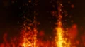 Abstract motion background, fires, shining lights and particles HD Footage
