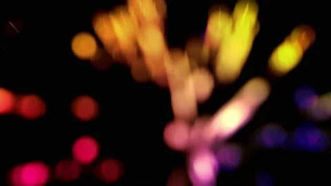 Abstract motion background Fireworks bokeh shining gold particles stars sparks Stock Footage 119712086