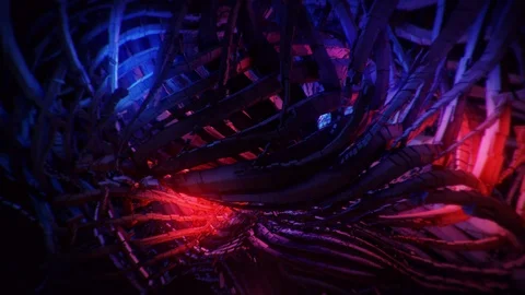 Abstract Motion Background Floating Polygons Vj Loop Stock Footage 100729112