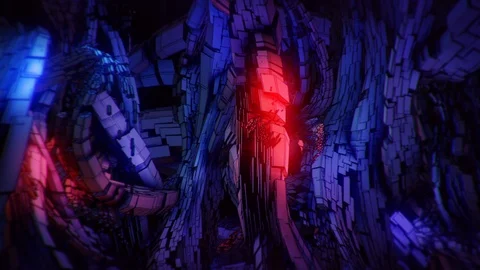 Abstract Motion Background Floating Polygons Vj Loop Stock Footage 100729113