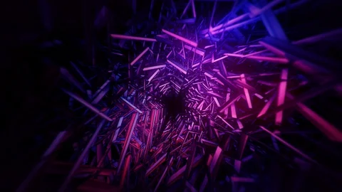 Abstract Motion Background Floating Polygons Vj Loop Stock Footage 100729114